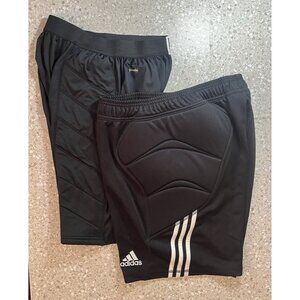Adidas Padded Climalite Goalkeeper Shorts Black Size M Football Soccer Lot of 2